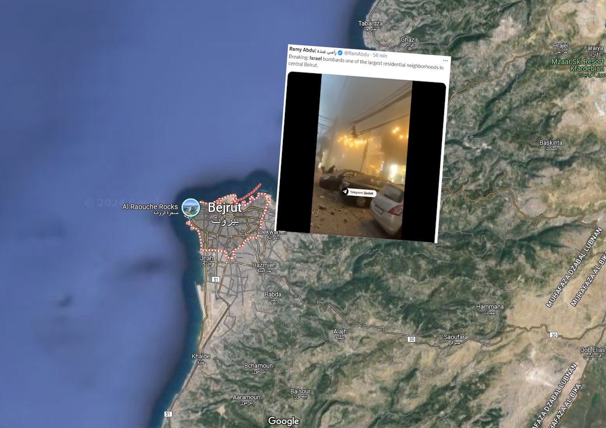 Israel confirmed carrying out an attack in Beirut.