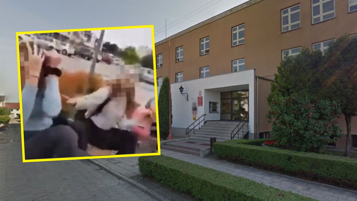 Bójka uczennic przy szkole w Kościanie. 