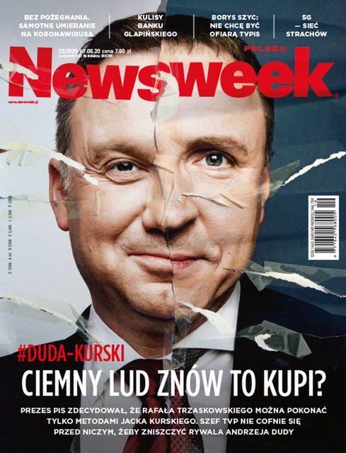 Okładki Tygodników. Jacek Kurski na pomoc Andrzejowi Dudzie. "Czy ciemny lud znów to kupi?"