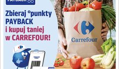 Program Payback w sklepach Carrefour. Reklamuje go Punkciak Marek