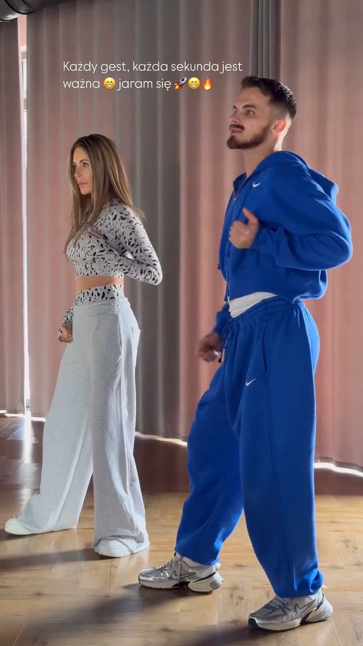 Małgorzata Rozenek i Tomasz Nakielski na treningu tanecznym