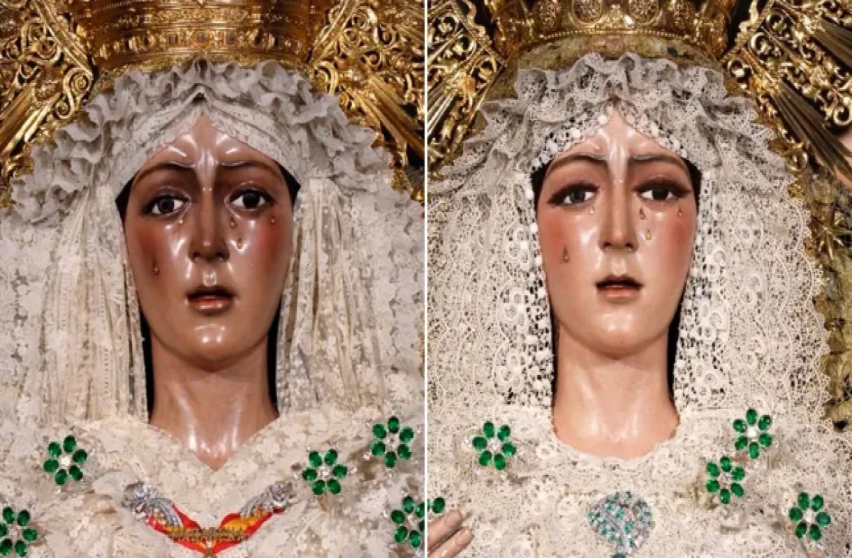 Renowacja figury Matki Bożej. Rzęsy wywołały oburzenie wiernych