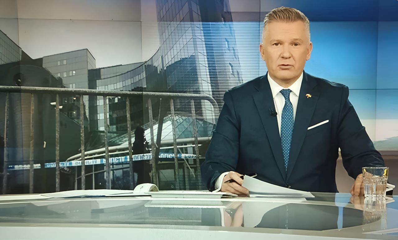 "Fakty" podsumowały działania polityków PiS w siedzibie TVP słowami Jarosława Kaczyńskiego. Wyszło zabawnie