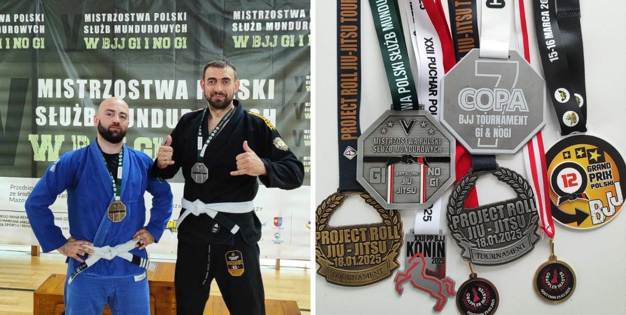 Sukces płockich policjantów - zostali medalistami w brazylijskim jiu-jitsu!