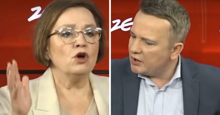 Gorąco w programie. Anna Zalewska uspokajana przez prowadzącego
