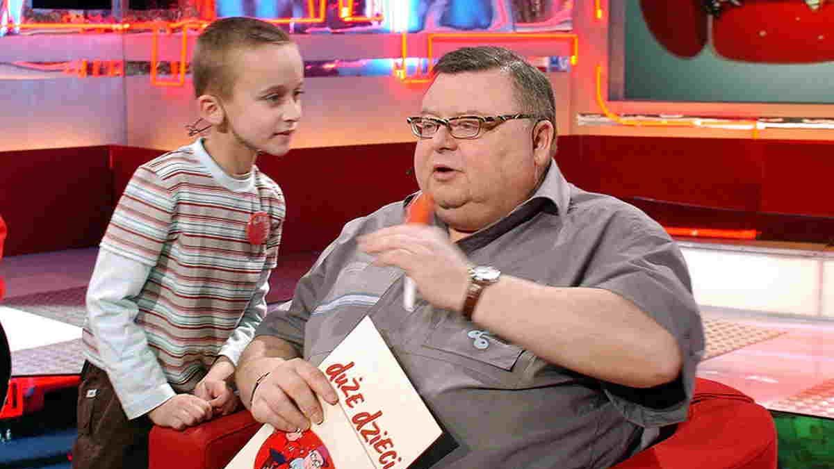 Karol Klementowski i Wojciech Mann w programie "Duże dzieci" w 2006 r.