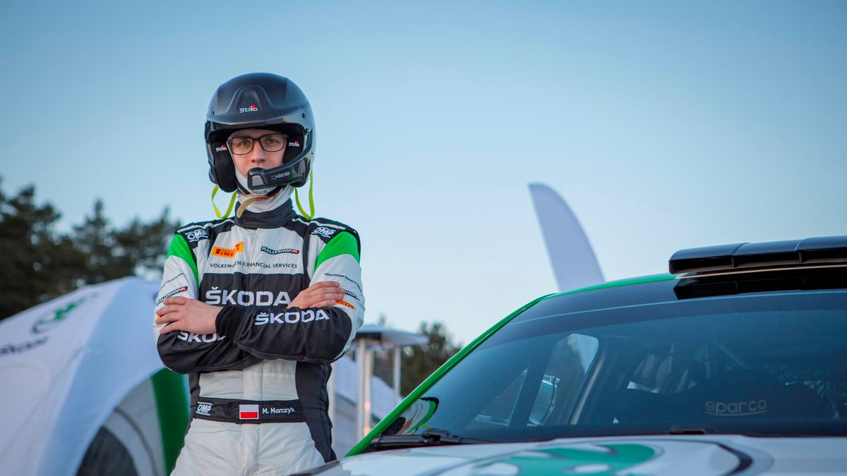 Mikołaj Marczyk, 22-letni, mało znany rajdowiec, został reprezentantem profesjonalnego teamu Skoda Polska Motorsport