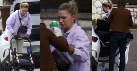 Martyna Gliwińska pakuje do samochodu warty 8 TYSIĘCY ZŁOTYCH wózek w towarzystwie tajemniczego mężczyzny (ZDJĘCIA)