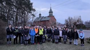Majdan Stary: IV Harcerska Droga Krzyżowa z parafii św. Apostołów Piotra i Pawła