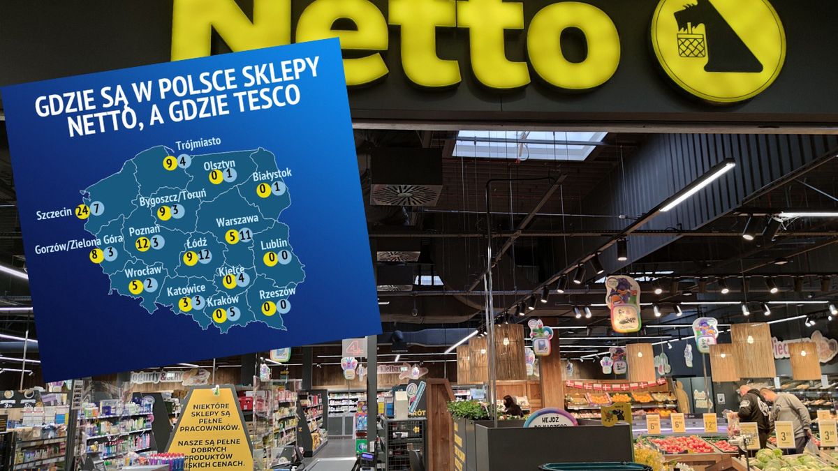Netto ma teraz 383 sklepy w Polsce. Po przejęciu Tesco będzie miała ok. 700