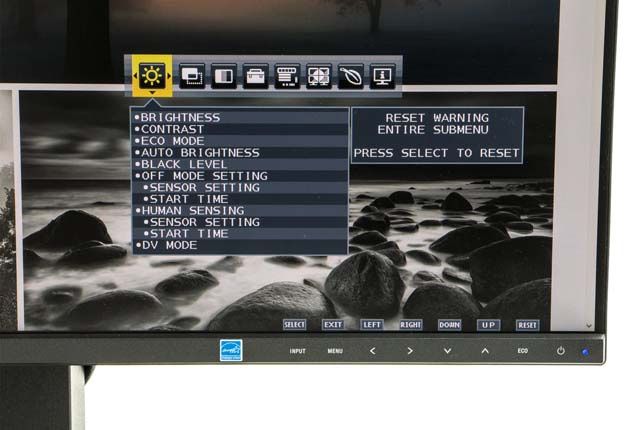 NEC MultiSync EA271F menu OSD