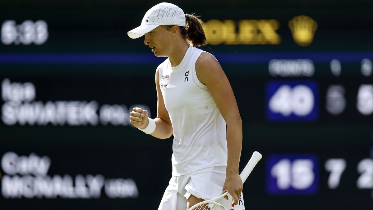  Iga Świątek wygrała z Caty McNally  