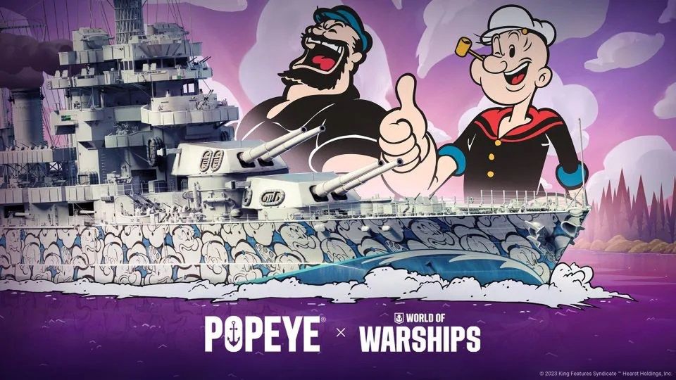 Kultowy marynarz Popeye od dziś w World of Warships w szczytnym celu