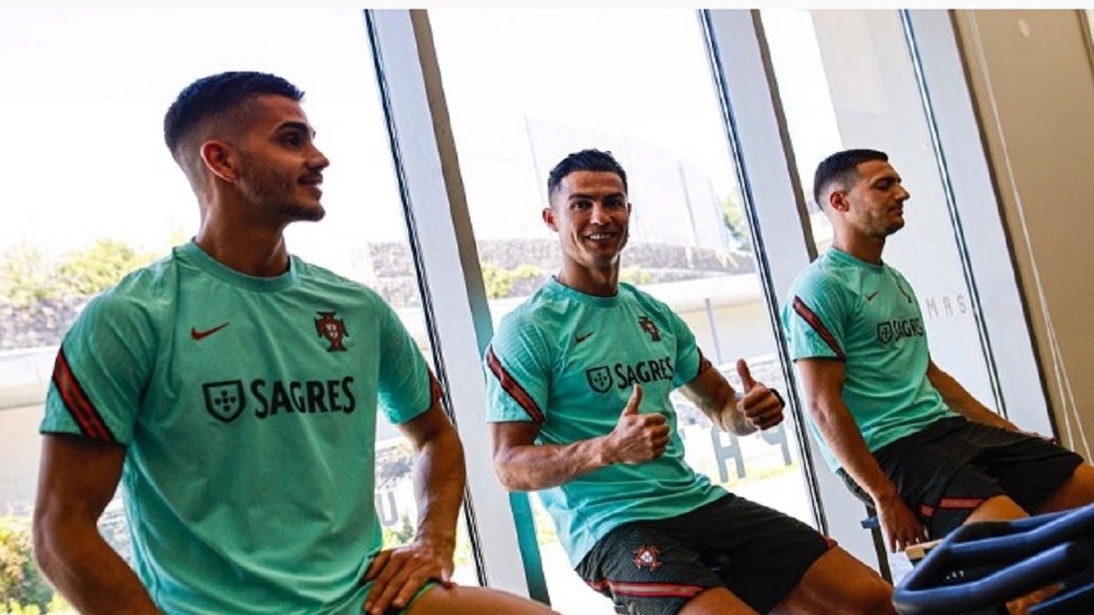 Cristiano Ronaldo na zgrupowaniu reprezentacji Portugalii