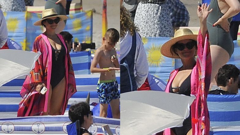 Kasia Cichopek na plaży