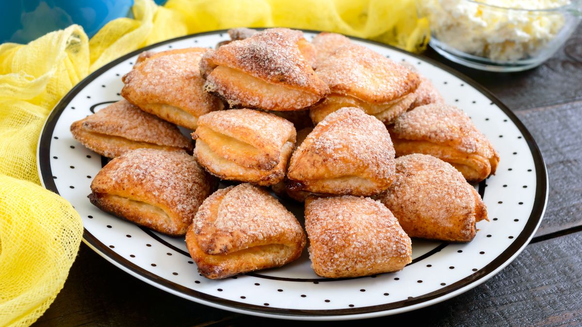 Ciasteczka serowe z cukrem