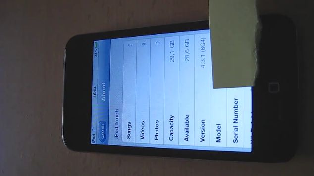 Jailbreak untethered dla iOS 4.3.1 przyłapany na wideo 1