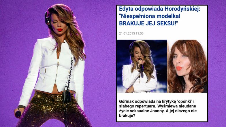 Edyta Górniak wbiła szpilę Joannie Horodyńskiej