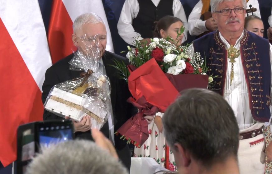 Jarosław Kaczyński nie wyjechał z Nowego Targu z pustymi rękami