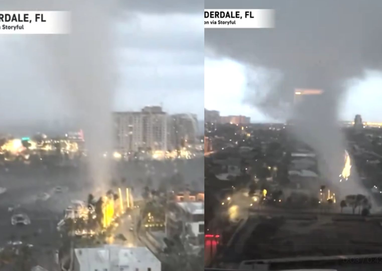 Mieszkańcy Florydy wpadli w panikę. Do sieci trafiło nagranie o tym, jak tornado zaatakowało miasto
