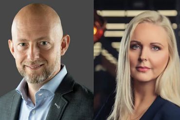 Jacek Amsterdamski i Agnieszka Gajzler