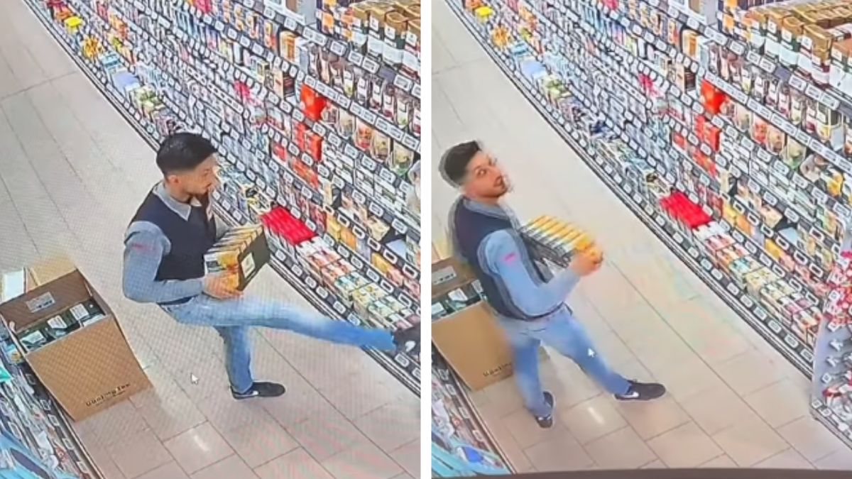 Kamera przyłapała pracownika 