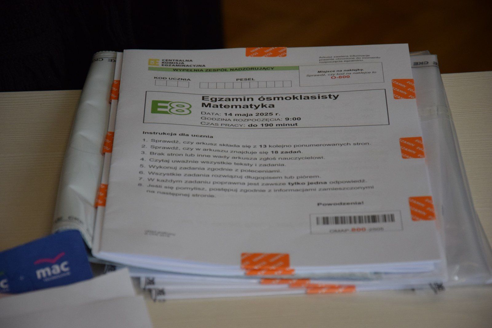 Egzaminy ósmoklasity odbyły się maju