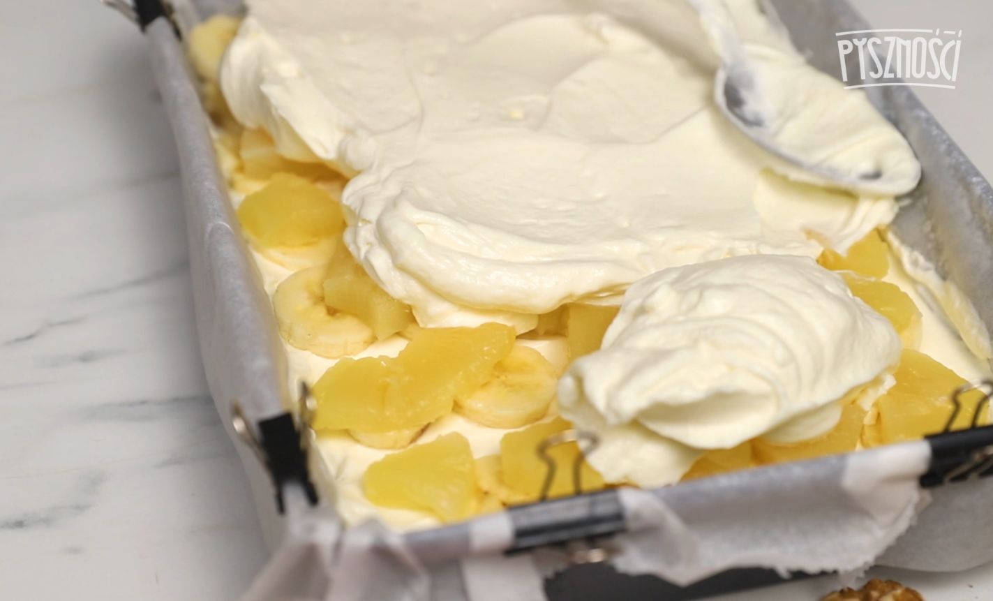 Ciasto z ananasem i bananem
