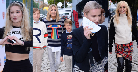 Gwiazdy na meczu TVN kontra WOŚP: skromna Małgorzata Rozenek z synami, zawstydzona Maffashion i Madzia z "Big Brothera" w stroju cheerleaderki (ZDJĘCIA)