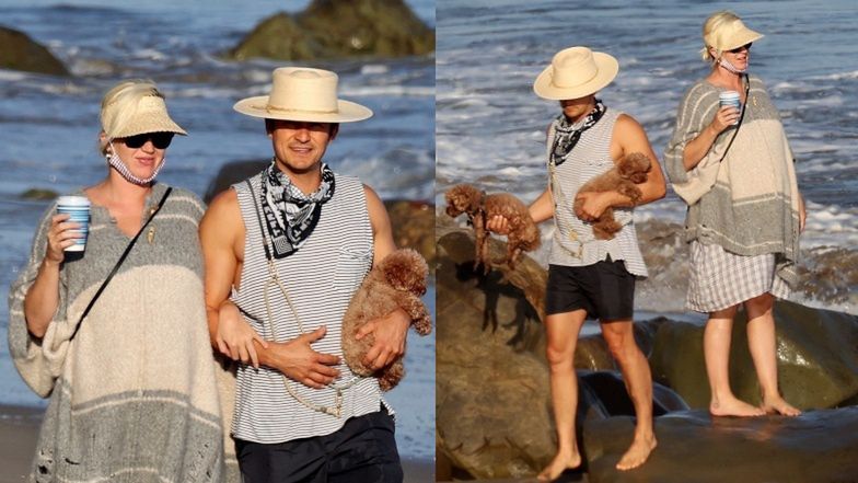 Katy Perry i Orlando Bloom na plaży