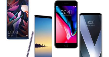 Huawei Mate 10 Pro vs Galaxy Note 8 vs LG V30 vs  iPhone 8 Plus - porównanie specyfikacji