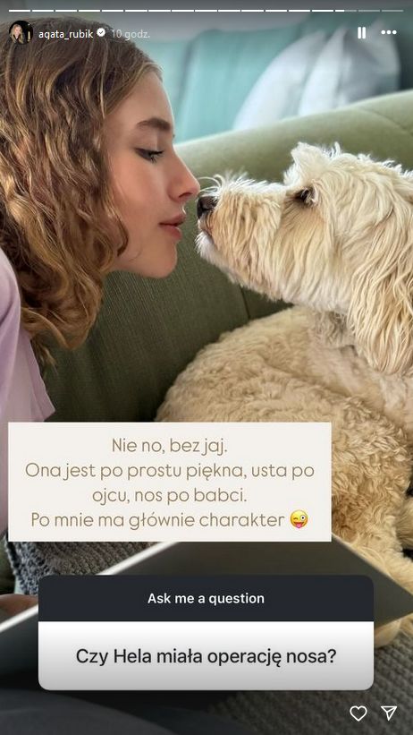 Agata Rubik o córce
