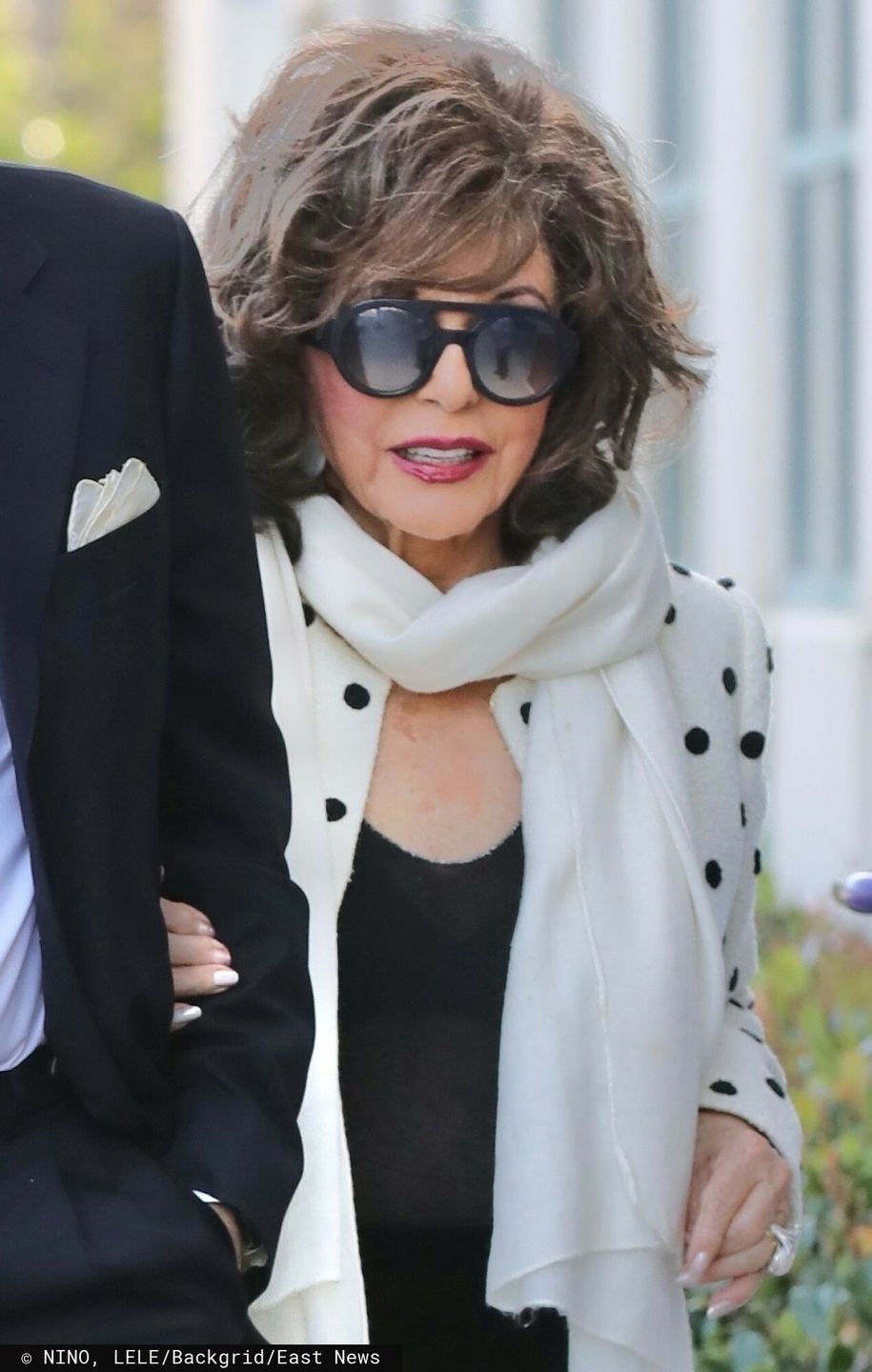 Joan Collins z mężem w Kalifornii