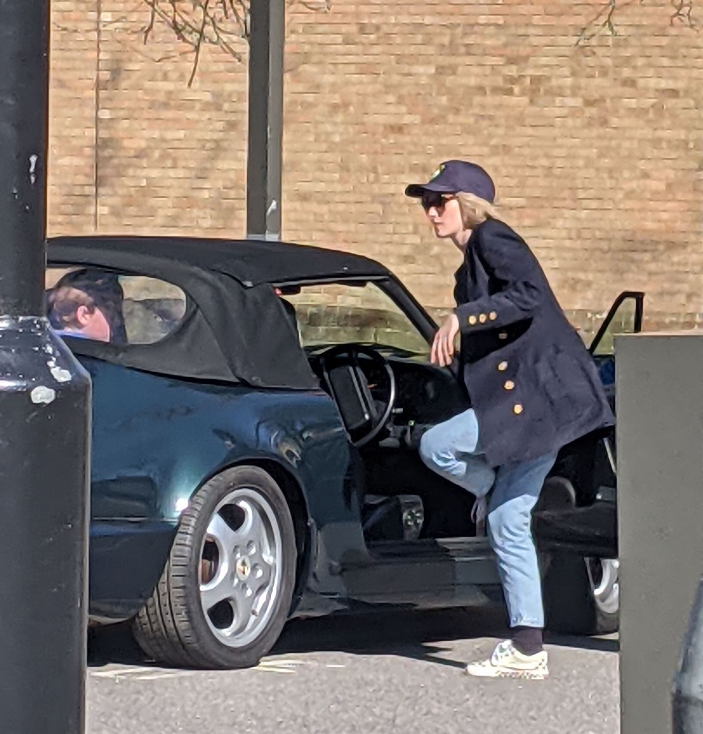 Kristen Stewart jako księżna Diana na planie filmu "Spencer"