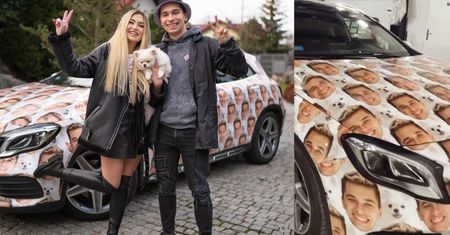 Wersow OKLEIŁA AUTO ZDJĘCIEM Friza i ukochanej Chmurki. "Już mi nie uciekną!"