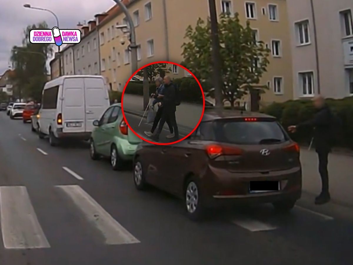 Było czerwone światło. Kobieta ruszyła natychmiast