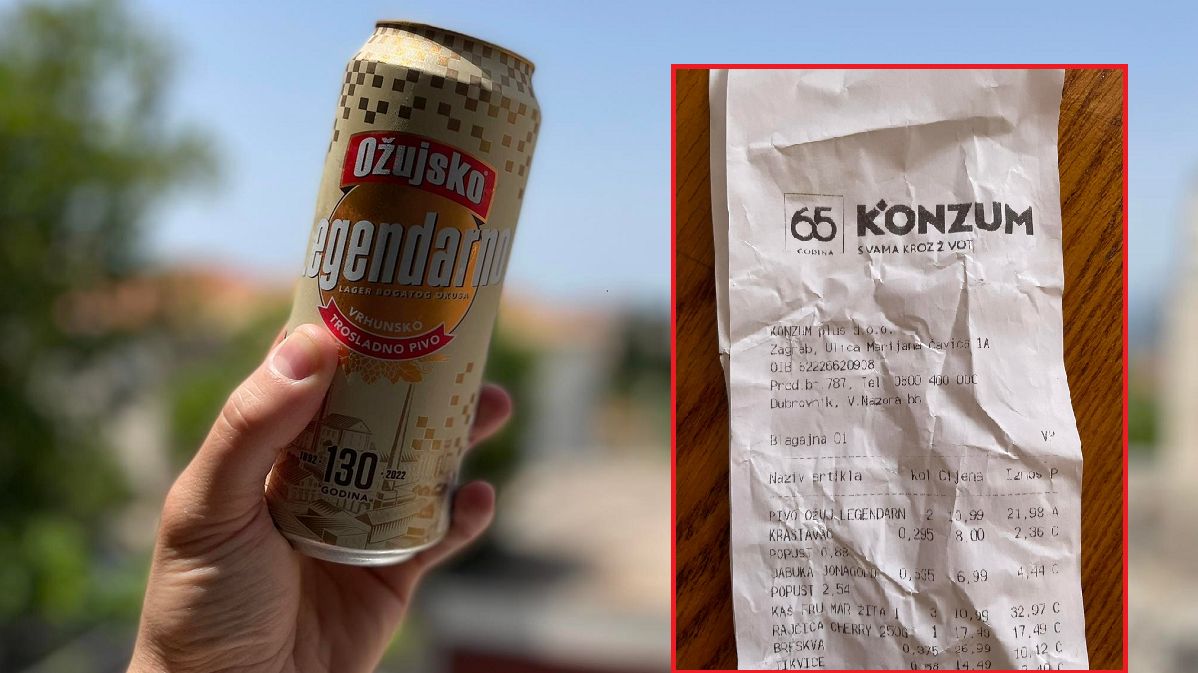 Ile?! Poszedł do supermarketu w Chorwacji i zdębiał. Tyle zapłacił za puszkę piwa