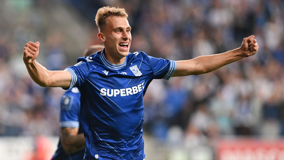 PAP / Jakub Kaczmarczyk / Na zdjęciu: piłkarz Lecha Poznań Michał Gurgul 