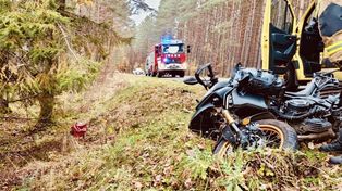 Tragiczny wypadek na drodze nr 209. Motocyklista nie żyje