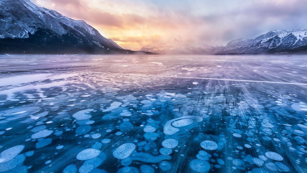 Jezioro Abrahama w Kanadzie.