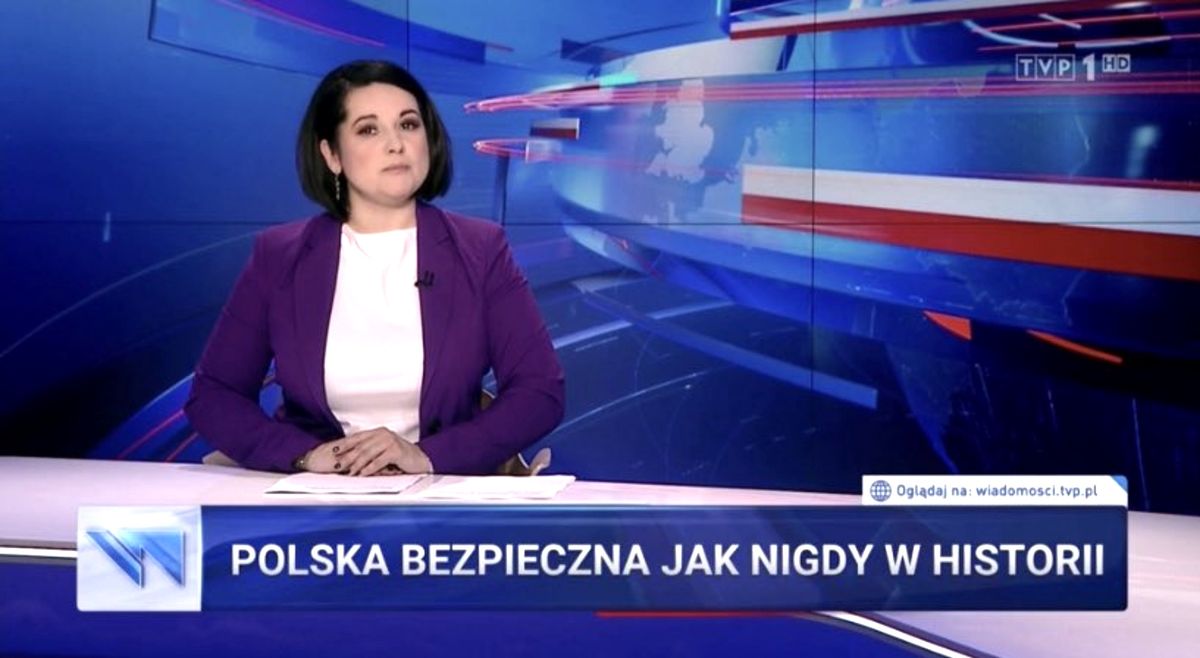 "Polska bezpieczna jak nigdy w historii" - pasek wielokrotnego użytku 