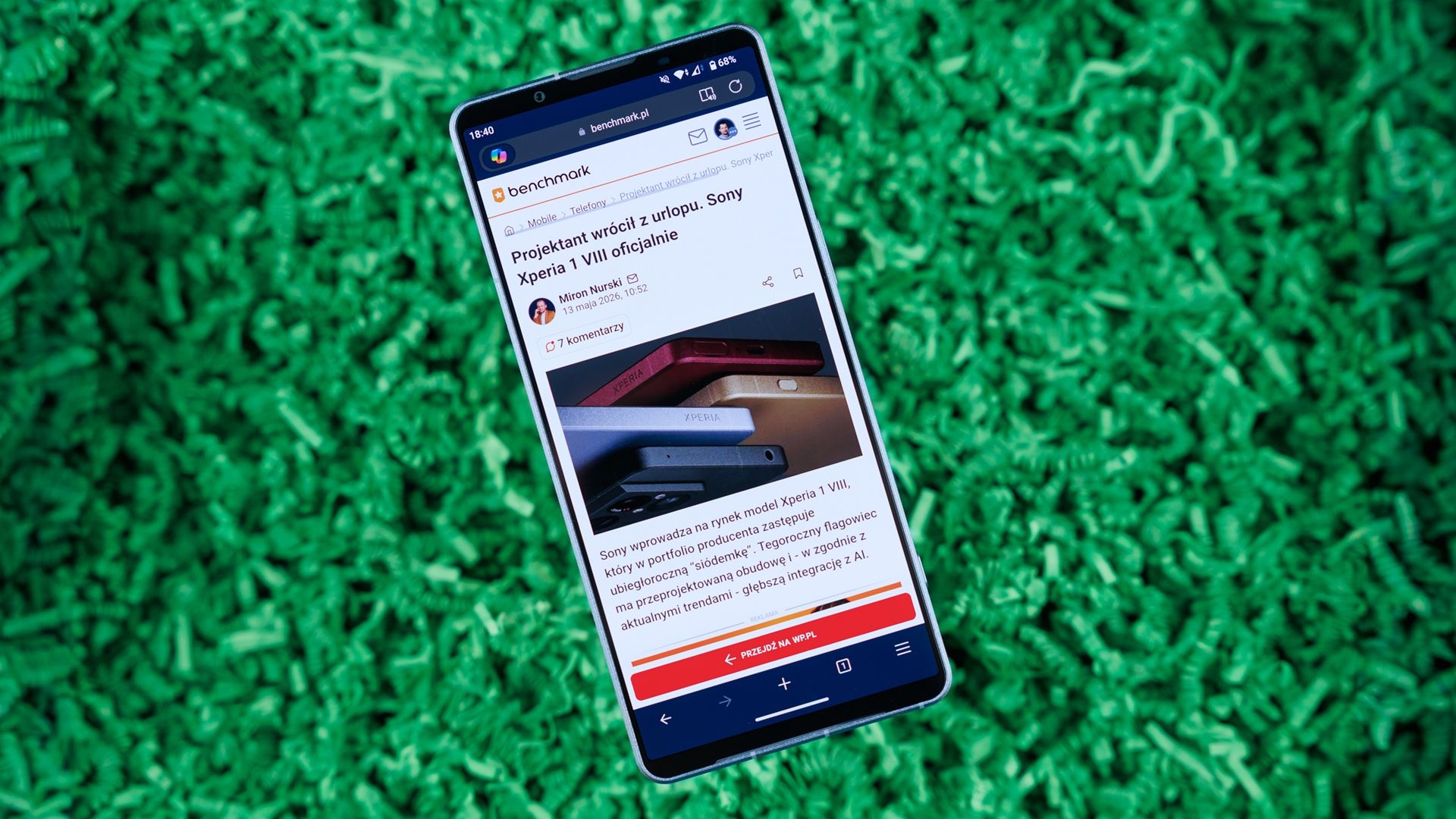 Ekran Sony Xperia 1 VIII.