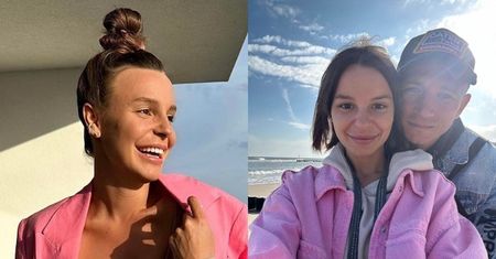 Paulina Rzeźniczak odsłania ciążowy brzuch na balkonie i narzeka: "Garderoba się już MOCNO SKURCZYŁA" (ZDJĘCIA)