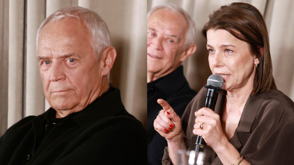 Marek Kondrat i Agata Kulesza na konferencji o filmie "Lalka"