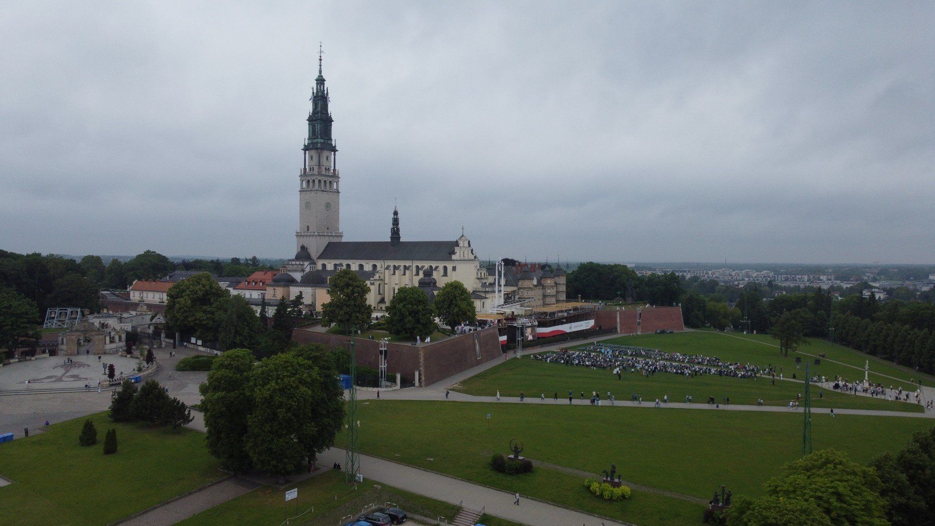 Boże Ciało w Częstochowie z perspektywy drona
