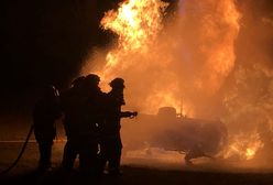 Pożar składowiska opon. Ogromne kłęby dymu