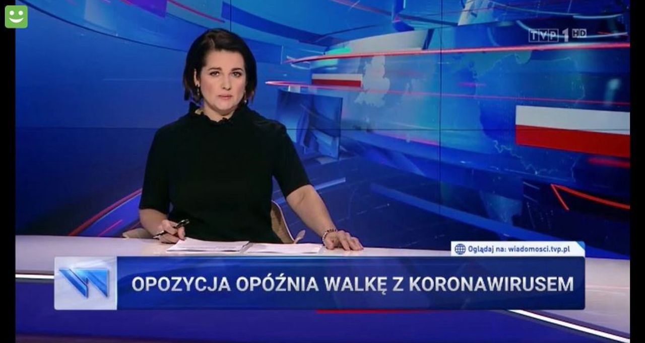 "Wiadomości" TVP szukają winnych pandemii. Obciążają opozycję