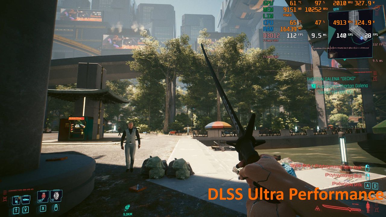 Cyberpunk 2077 1.5 1440p DLSS Ultra Performance