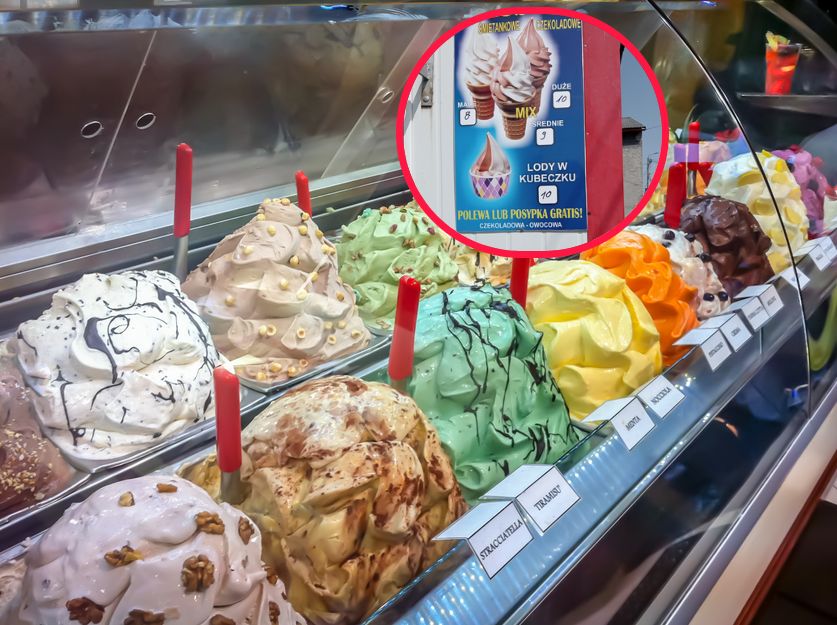 Ludzie ślą zdjęcia i przecierają oczy. Dlaczego lody tyle kosztują?