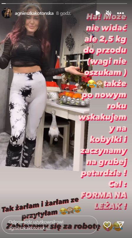 Agnieszka Kotońska narzeka, że przytyła